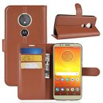 EXCLESIOR Motorola Moto G6 Play Brown Shockproof, Kickstand, Card Slot, Leather Wallet Flip Case Cover