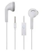 Muxyyto Earphones for Samsung Galaxy Alpha Earphones Original Like Wired in-Ear Headphones Stereo Deep Bass Head Hands-Free Headset Earbud with Built in-line Mic, (YS11, White)