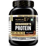 MuscleXP Beginner's Protein With Digestive Enzymes (With Whey Protein), Double Chocolate 1Kg (2.2lb)