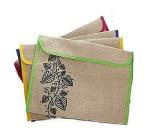 CAMPIO Multicolor Premium Jute Bag Environment Friendly File Folder for Paper, Stationery (pack of 8)