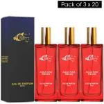 Riffway Aqua Man Luxury Perfume For Men ; Long Lasting Fragrance ;Manly Imported Perfume / Pack of 3