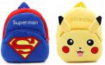 ZEDDLE Multicolor Toy Bag Superman & Pikachu Plush Bag
