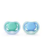 Philips Avent Blue And Green Ultra Air Pacifier For Boy ,6-18 m, 2 pcs