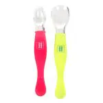 Mee Mee Blue/Green 3 in 1 Baby Weaning Spoon