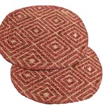 Elegant Weavers Doormat for Home| Anti-Skid Mat| Handmade Jute Door Mats (30x45 CM) , Red, pack of 2