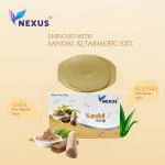 NEXUS Sandalwood Soap Enriched with 100% Natural Sandalwood Extract (100*4PCS IN 3 PACK)