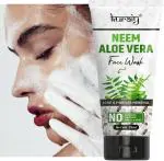 KURAIY 100% Premium NEEM ALOE VERA Face Wash Cream Deep Moisturizing Cream Face wash Tube