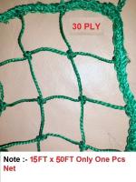 AMZ Sports Nets 2mm 30 Ply Cricket Batting Practice Net Cage Regular Training Netting for Outdoor Backyard Ground Sports (2mm Thickness) (15FtX50Ft, Green)