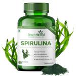 Simply Herbal Spirulina Capsules for Immunity | Natural Super Food and Nutritional Supplement | Green Food for Good Health Weight Management and Immunity Booster (60 Capsules)
