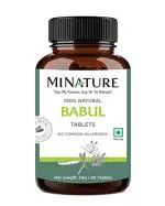 MINATURE Herbal Supplements Babul Tablets For Strong Teeth, Anti-Inflammatory Oral Hygiene - 90 Tablets