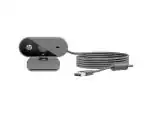 HP 320 FHD Webcam 1080 Full HD 30fps - Plug and Play Setup, Wide-Angle View for Video Calling on Skype, Zoom, Microsoft Teams and Other Apps/ 1 Year Warranty (53X26AA),Black