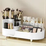 COZIECLOS 360 Degree Rotating Makeup / Cosmetic Organizer - Stylish Storage Organizer for Cosmetics, Creams, Brushes, Perfume, Skin Care, and Lipsticks (White)