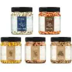 Lila Dry Fruits Daily Needs DryFruit Combo Pack Jar 500 Grams (5 x 100g) American Almonds, California Walnuts, Afghani Anjeer, Cashews, Raisins | Healthy and Nutritious | Rich in Vitamins Minerals