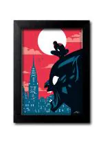 Blue Nexus Spiderman Green Goblin Wall Poster with Wall Frame Room Art Painting Collection A4 size 10x13