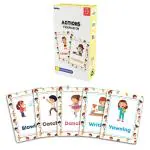 Festiko 1 Set of 30 Pcs Action Flash Cards, Action Flash Cards for Kids, Easy & Fun Way of Learning, Flashcards For Toddlers and Kids