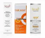 Fair Wish Foaming Facewash Anti Acne + Vitamin C Serum Face Glowing and Whitening + SPF 50+ Sunscreen