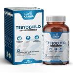 AYUKARMA Testosterone Booster Capsules for Men Ayurvedic Herbs & Minerals, Ashwagandha, Safed Musli for Strength, Stamina & Muscle Gain 60 Cap