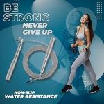 Shopeleven Metal Skipping Rope Strong Adjustable Speed Skipping Ropes For Adults Lightweight Fitness Equipment Jump Rope For Home Gym