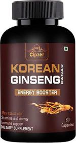 Cipzer Korean Gingseng Helpful For Fight Off Stress And Disease With Ayuvedic Capsule - 60 Capsules (Pack Of 2)
