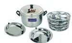 TENNYSON IDLI MAKER (ELPB) SPECIAL 5 PLATES 20 IDLIES WITH THICK GAUGE PLUS EXTRA DEEP PLATES