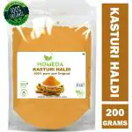 Homeda Kasturi Haldi Powder (200g) for Face, Skin, Wild Turmeric, Kasturi Manjal, Amba Haldi
