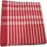Gamcha Wala Pure Cotton Soft and Durable Printed Bath Towel for Men and Women - Red (Thread Count-150)