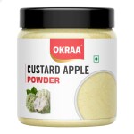 OKRAA Custard Apple Powder - 100gm / Custard Apple for Spray Dried( Dry Sitaphal for Fruit Juice )