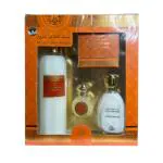 OTOORI Musk Taher Peach Perfume Gift Set || Non Alcoholic Gift Set- Concentrated Perfume Oil, Bukhoor, Water Perfume & Air Freshener