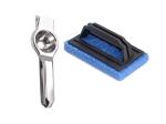 URBAN BUY Stainless Steel Lemon Squeezers With Cleaning Home and Office Tile Brush and Multicolour, (Pack of 2)