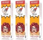 Streax Professional Hold & Play Funky Colours, Hair Color, 100g - Flirty Red x Pack of 3