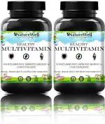 Naturewell Multivitamin For Men, Multivitamin Women, Multivitamin Kids Ultra, 60 Capsules Each (Pack Of 2)