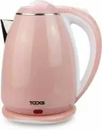 GLOBAL IMPEX Premium Electric Kettle 1.8 L 1500 W Plastic Outer & Stainless Steel Inside Body Auto Shut Off Over Heating Protection 360 Degree Rotating Base Safety Hot Water Kettle -Pink