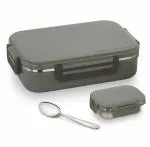 NAKODA SCHOOL TIFFINS STANLEY 1000 GREENISH STAINLESS STEEL INSULATED LUNCH BOX | 950ML | WITH 150ML INNER STAINLESS STEEL CONTAINER | STEEL SPOON