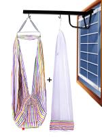 Vparents Purple Metal Baby Swing Cradle Set (Pack of 4)