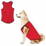 Western Era Soft Cotton Dog T-shirt | Comfortable & Breathable Dog Clothing | Sleeveless Vest Puppy Outfit | Pet Tank Top Fashion Apparel (Red) (XXSmall) (10 inches)
