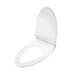 HARDSTONE Toilet Seat Cover & Rectangle Toilet Seat Cover (44 cm x 34 cm)& Soft Close Seat Cover & Square Shape Toilet Seat Cover & Glossy Finish White Colour & With Installation Kit