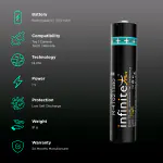Envie InfinitePlus Ready to Use AAA1100 mAh Rechargeable Batteries - 1.2 V (Pack of 2)