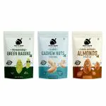 NOTTY NUTS Premium Dry Fruit Combo Pack of 3| Premium Indian Green Raisins, Classic Cashew Nuts, Classic American Almonds| Nutritious & Delicious Healthy Dry Fruits Snacks Combo 250gm