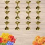 pujaNpujari Brass Nanda Deepa Diyas Oil Lamps for Puja Room Decoration and Diwali Festival (12)
