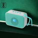 JHN SPEAKERS Bluetooth with FM Radio, USB Pen Drive Slot and Memory Card Slot, AUX Input Mode Speaker (GREEN)