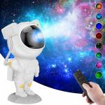 VM PARTNER Astronaut Galaxy Projector Light, Romwish Starry Night Light Projector with Nebula, Timer, Remote Control Galaxy Projector Light for Bedroom and Ceiling, Gifts for Kids, Children, Adults Visit the Romwish Store
