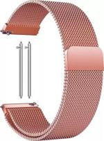 Black Lovies Pink Stainless Still Smart Watch Strap For Noise Colorfit Caliber