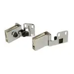 BTL Glass to Wall/Wood Hinges for Cabinet Door (No Drilling Required) (Material Zinc Finish Steel) (Pack of 1 Pair)(BGH-05)