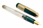 Ledos Blue Oliver 71JT Demonstrator Half Transparent Fountain Pen Eyedropper Systemwith Trims