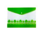Shining Zon A4 FS Legal Size Document Holder Certificates File Folder Envelope Storage Folder File Snap Button - (Pack Of 45 Green Flower Design)