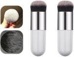 Bingeable Multicolor Foundation Round Makeup Brush Flat Top