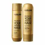 Luxliss Keratin Daily Care Conditioner & Shampoo - Gold edition(Pack of 2) - 250ml, 200 ml