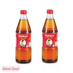 Vanraj Gingelly Oil - 1 Ltr (Pack of 2) | Oil for Cooking | 100% Pure, Unrefined, and Unfiltered. Sesame Oil. Til Oil
