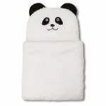 OyoBaby Baby Blankets New Born baby Hooded Blanket Panda Cartoon Face Super Soft Baby Wrapper Baby Sleeping Bag for Baby Boys, Baby Girls, Babies (White, PANDA)