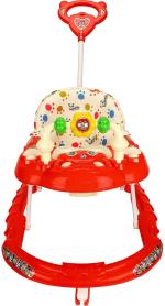 PANDA Musical 3-in-1 Walker With Parent Rod (Red)